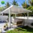 fixed roof pergola