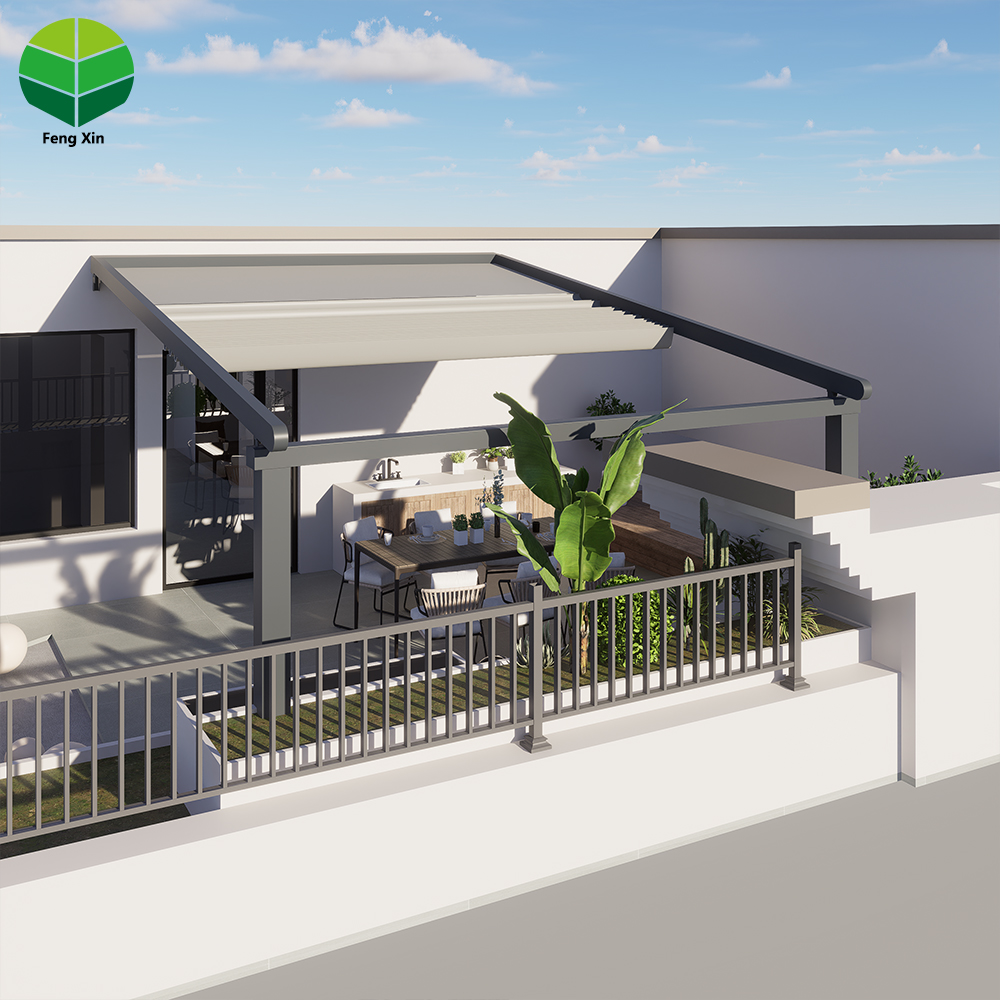 5 PVC Retractable Roof Pergola