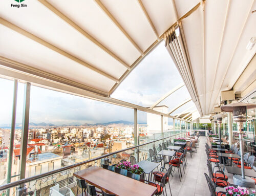 Big PVC Retractable Roof Pergola