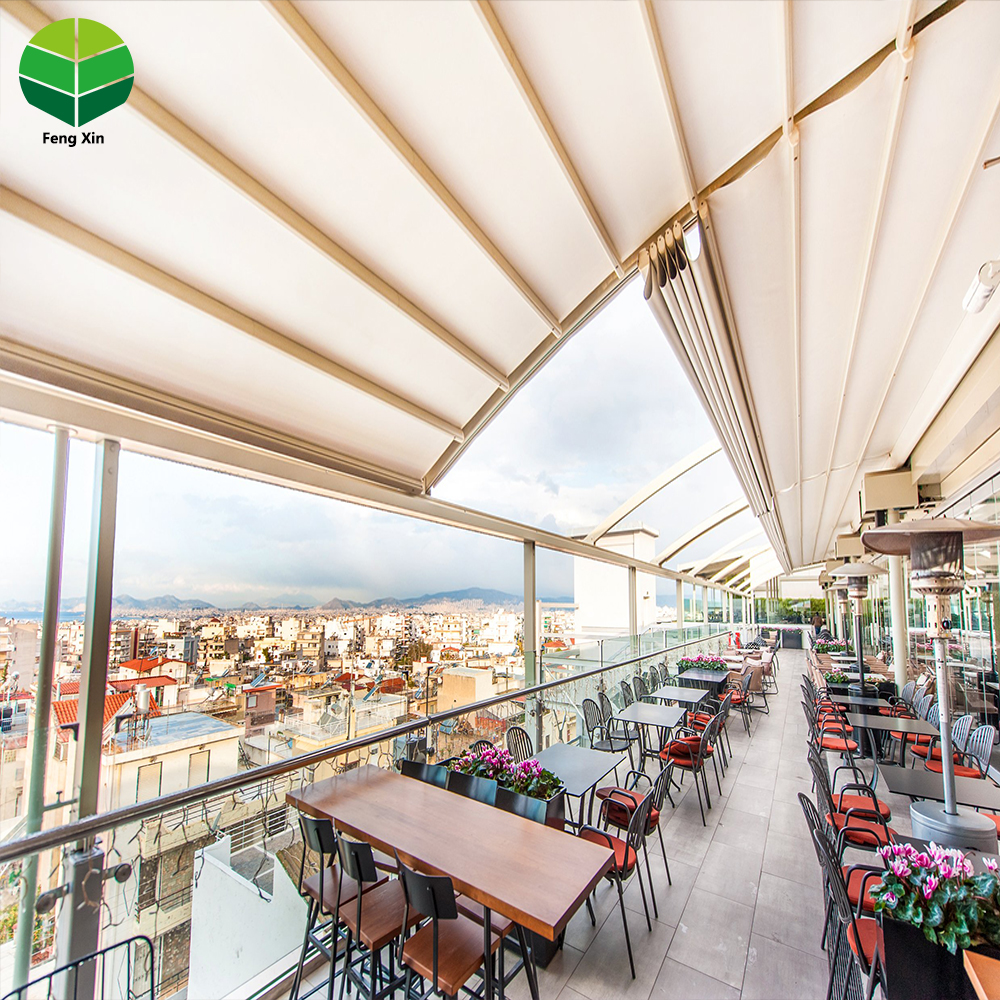 Big PVC Retractable Roof Pergola