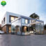 Retractable Roof Pergola with Glass Door