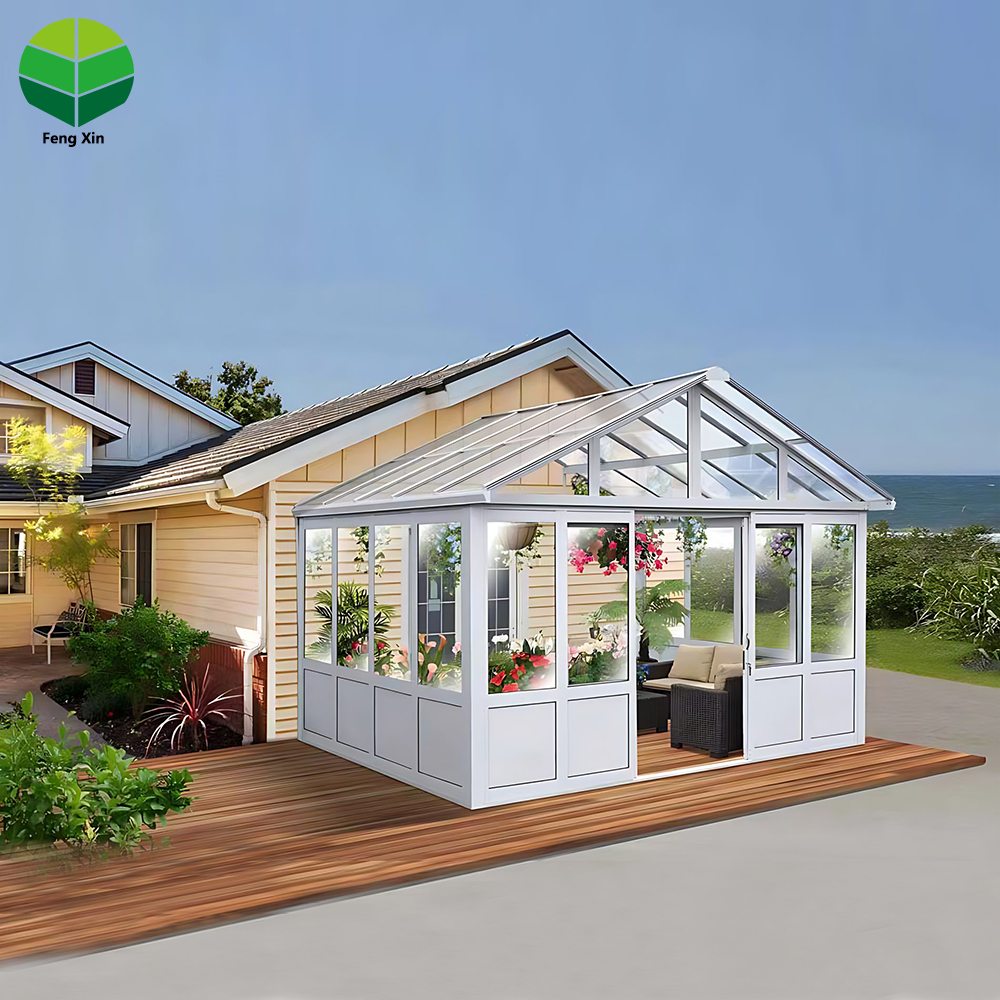 Sunroom With Triangular Roof-01 Sunroom With Triangular Roof