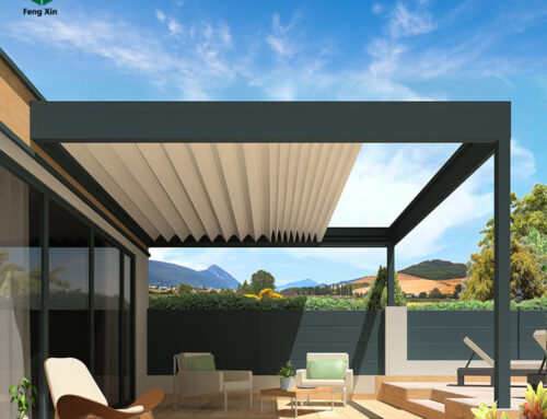 Aluminium Pergola With Retractable Roof