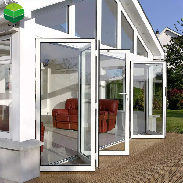 Hurricane-Proof Aluminum Bi-Fold Doors - Soundproof Low-E Glass Folding Patio System
