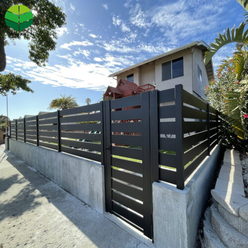 1 Durable 6ft Aluminum Privacy Fence Panels - Easy Installation Embossed Design for Garden & Home