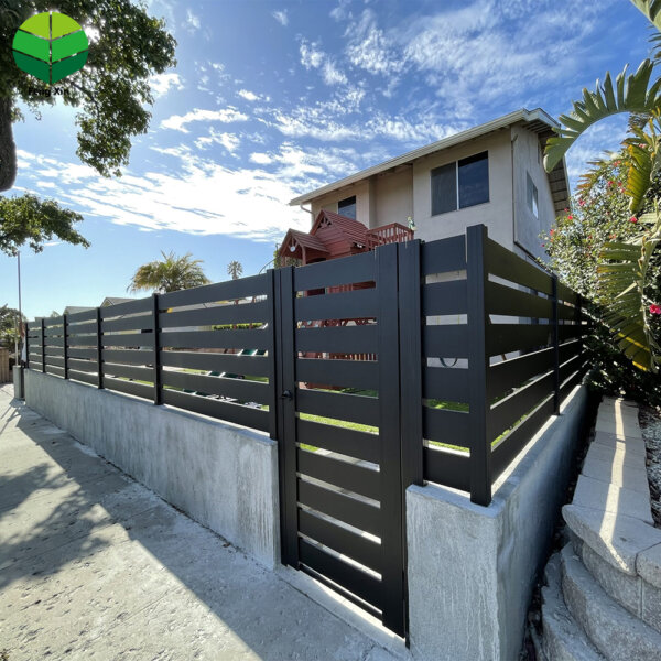 Durable 6ft Aluminum Privacy Fence Panels - Easy Installation Embossed Design for Garden & Home