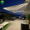 1 Automatic Retractable Patio Awning - Full Cassette Foldable Sun Shade for Outdoor Garden