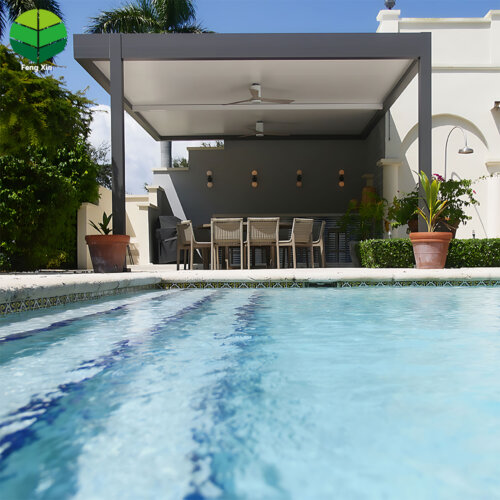 1 Fixed Roof Aluminum Pergola Carport Canopies & Carports Car Parking Garage with Garden Sheds