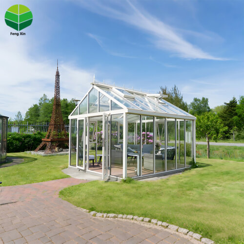 Customized High Quality Laminated Tempered Glass Free Standing Housed Gable Sunroom