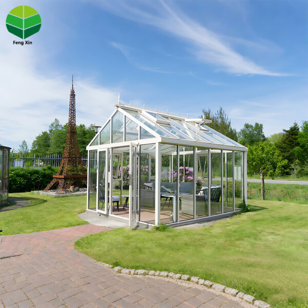 Customized High Quality Laminated Tempered Glass Free Standing Housed Gable Sunroom