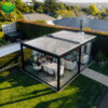 FengXin Modern Waterproof Outdoor Pergola Aluminium Motorized Adjustable Louvered Roof