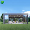 FengXin Modern Waterproof Outdoor Pergola Aluminium Motorized Adjustable Louvered Roof
