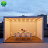 High Quality Gazebo Economy Pergola Motorized Louvered Roof Waterproof with Zip Screens