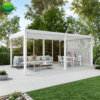 3x3 3x4 3x6 4x6 Meters White Gray Adjustable Standard Pergola Rain Cover Louvered Roof System