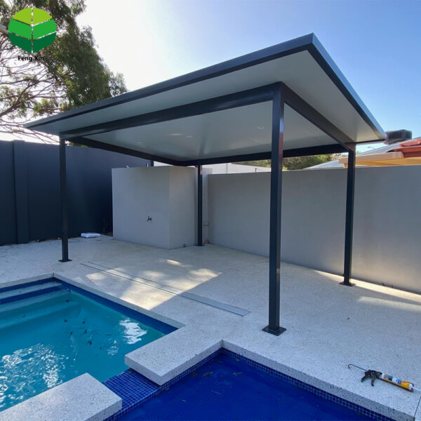 Fixed Roof Aluminum Pergola Carport Canopies & Carports Car Parking Garage with Garden Sheds