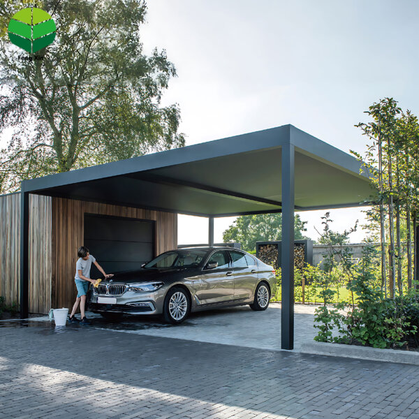 Fixed Roof Aluminum Pergola Carport Canopies & Carports Car Parking Garage with Garden Sheds