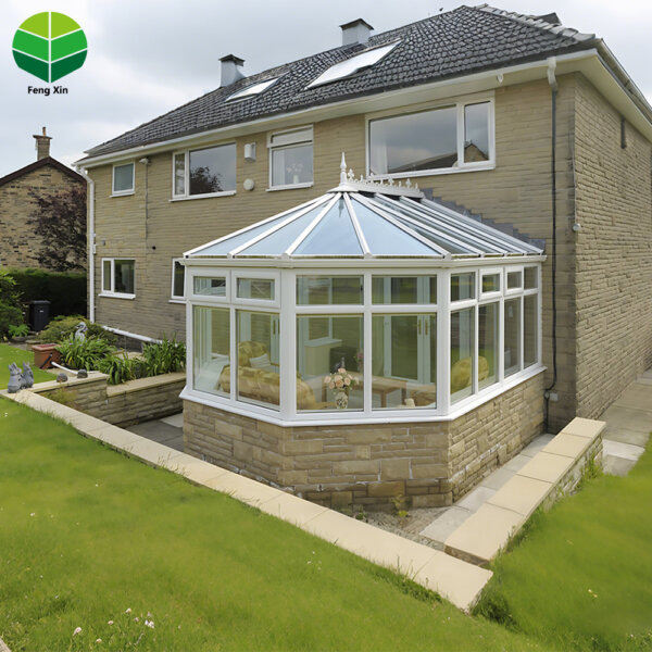 Diamond Roof Aluminium Winter Garden Gable Roof Windows Sunroom Laminated Glass