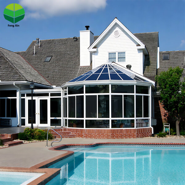 Diamond Roof Aluminium Winter Garden Gable Roof Windows Sunroom Laminated Glass