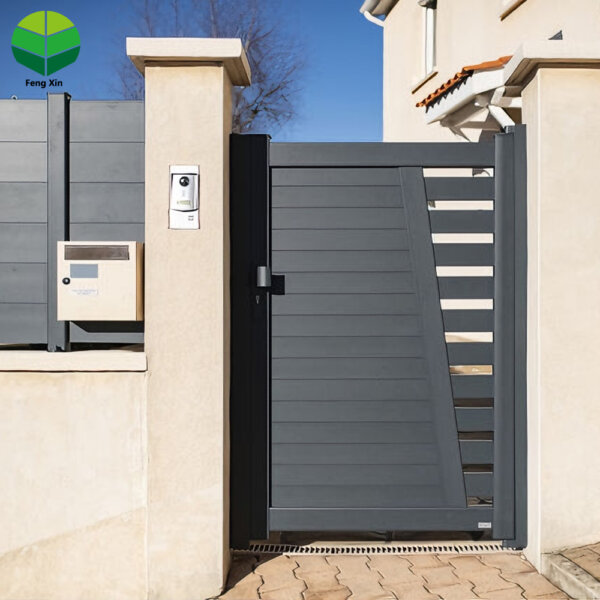 Modern Automatic Electric Sliding Driveway Gate - Metal Remote Control Entrance for Home