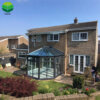 Diamond Roof Aluminium Winter Garden Gable Roof Windows Sunroom Laminated Glass