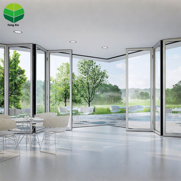 Hurricane-Proof Aluminum Bi-Fold Doors - Soundproof Low-E Glass Folding Patio System