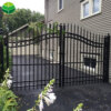 Modern Automatic Electric Sliding Driveway Gate - Metal Remote Control Entrance for Home
