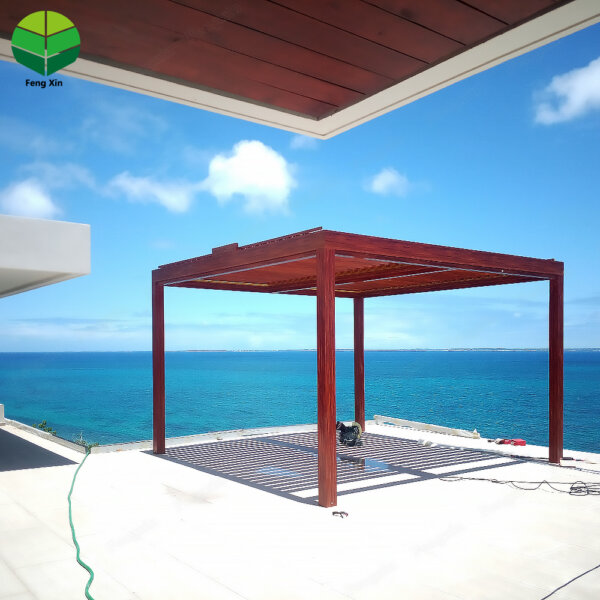 3x3 3x4 3x6 4x6 Meters White Gray Adjustable Standard Pergola Rain Cover Louvered Roof System