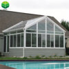 Customized High Quality Laminated Tempered Glass Free Standing Housed Gable Sunroom