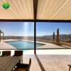 Pergolas Bioclimatica Para Exterior Remote Control Louvered Roof Waterproof Pergola Attached to House for Swimming Pool