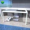 Waterproof Pergola Bioclimatica Gazebo Automatic Louver Outdoor Aluminium Motorized Retractable Pergola Roof