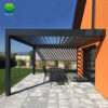 Bioclimatic Pergola Aluminium Waterproof Custom Gazebo Snow-proof Remote Control Sun Shade Pergola Outdoor Patio Cover