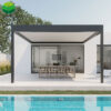 FX-1 Luxury Morden Pergola Aluminum Sunroom Bioclimatica Pavilion Automatic Louvers Roof Outdoor Garden Gazebo
