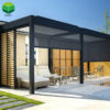 FX-5 Luxury Morden Pergola Aluminum Sunroom Bioclimatica Pavilion Automatic Louvers Roof Outdoor Garden Gazebo